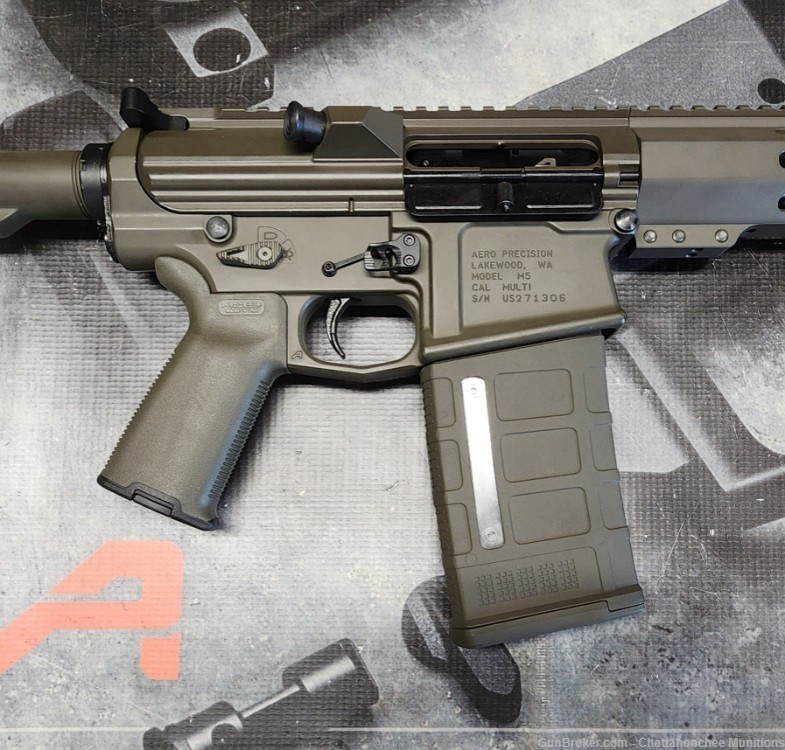 8.6 Blackout M5 AR10 12” Pistol OD - Aero Precision, Alex Pro, Mos-Tek-img-2