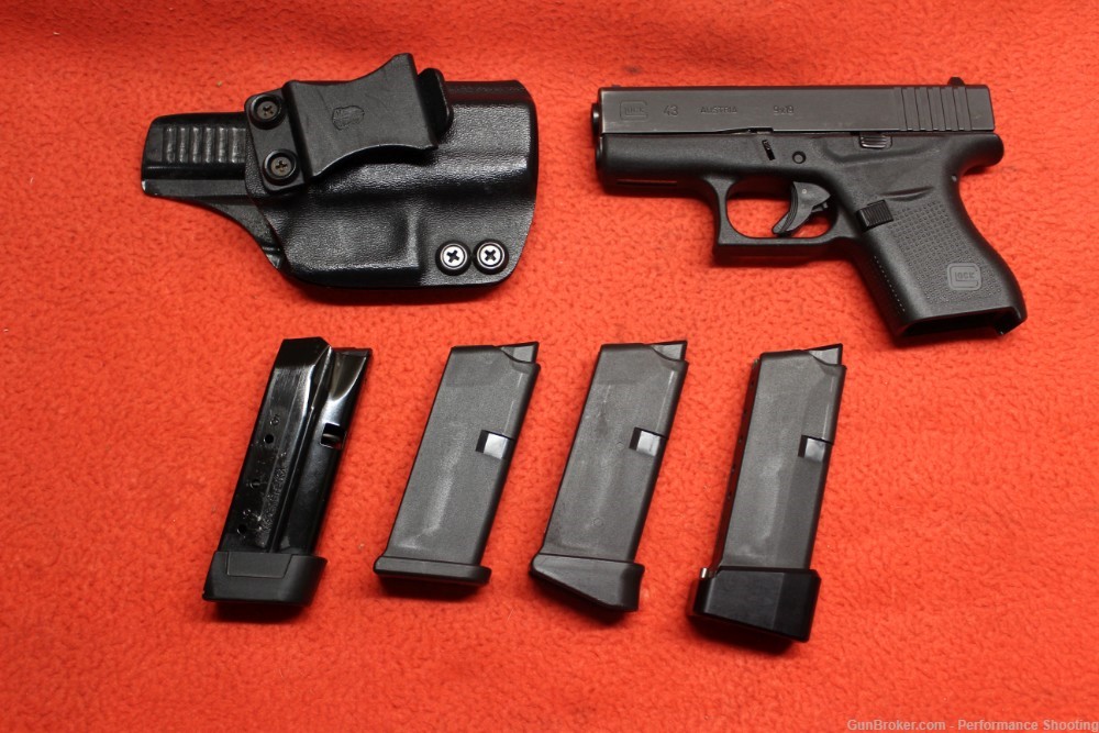Glock 43 9mm With Mags & Holster-img-8
