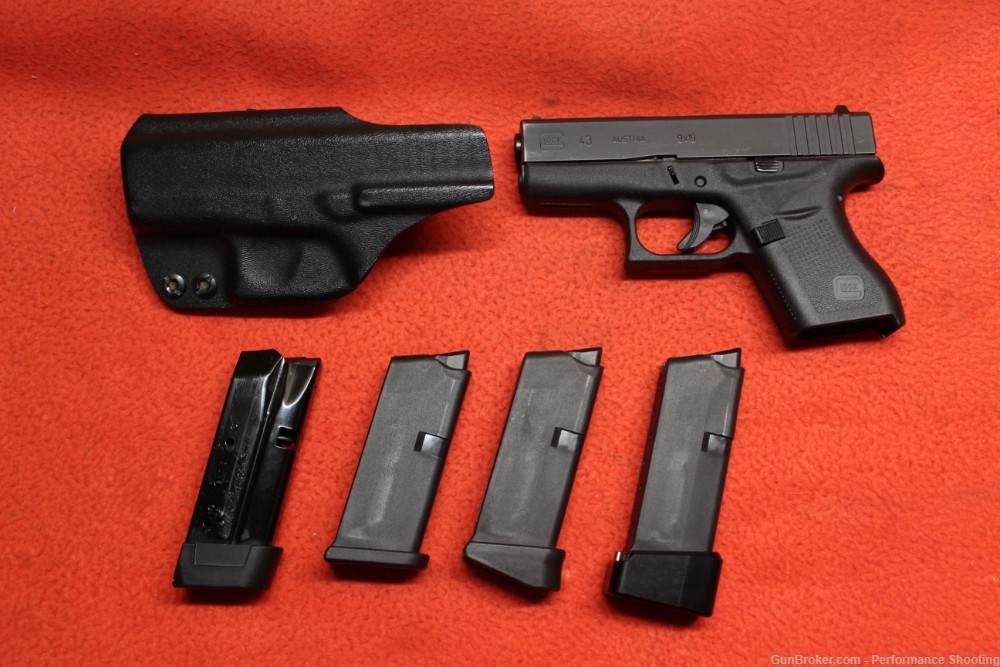 Glock 43 9mm With Mags & Holster-img-7