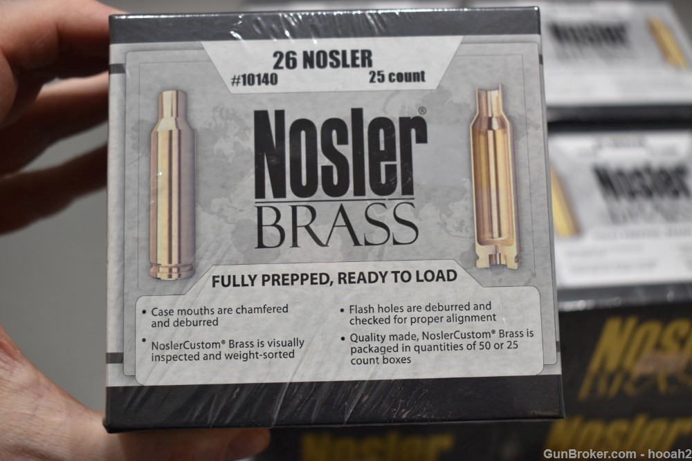 8 Boxes 200 Ct 26 Nosler Brass Fully Prepped Ready to Load FREE Shipping-img-2