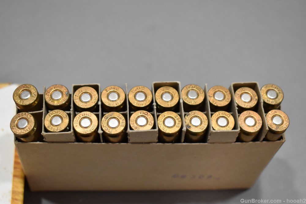 4 Boxes 58 Rds & 10 Fired Brass Norma & Hornady 9.3x62 Rifle Ammunition-img-8
