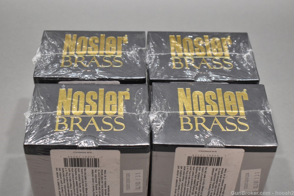 4 Boxes 200 Ct Nosler Reloading Brass 30-06 Fully Prepped Ready to Load-img-2