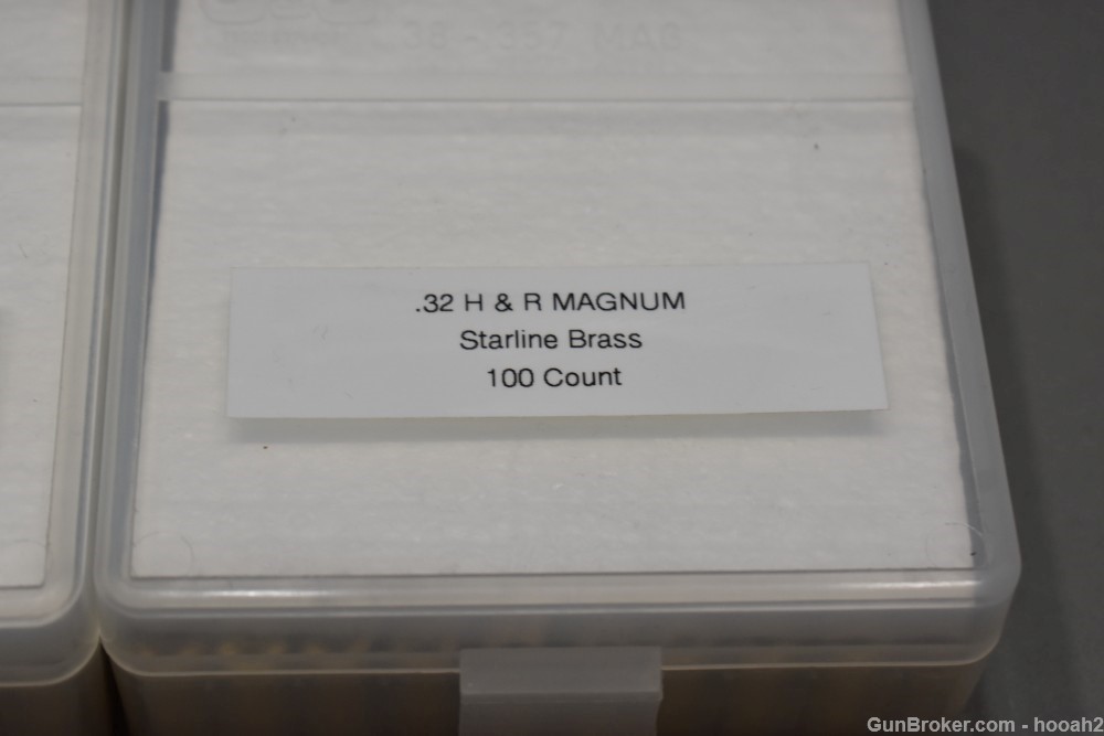 2 Boxes 200 Ct Starline 32 H&R Magnum Unprimed NOS Reloading Brass Cases-img-2