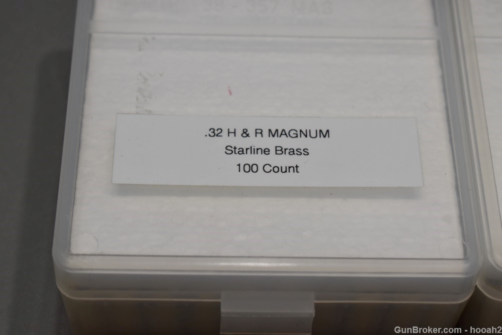 2 Boxes 200 Ct Starline 32 H&R Magnum Unprimed NOS Reloading Brass Cases-img-1