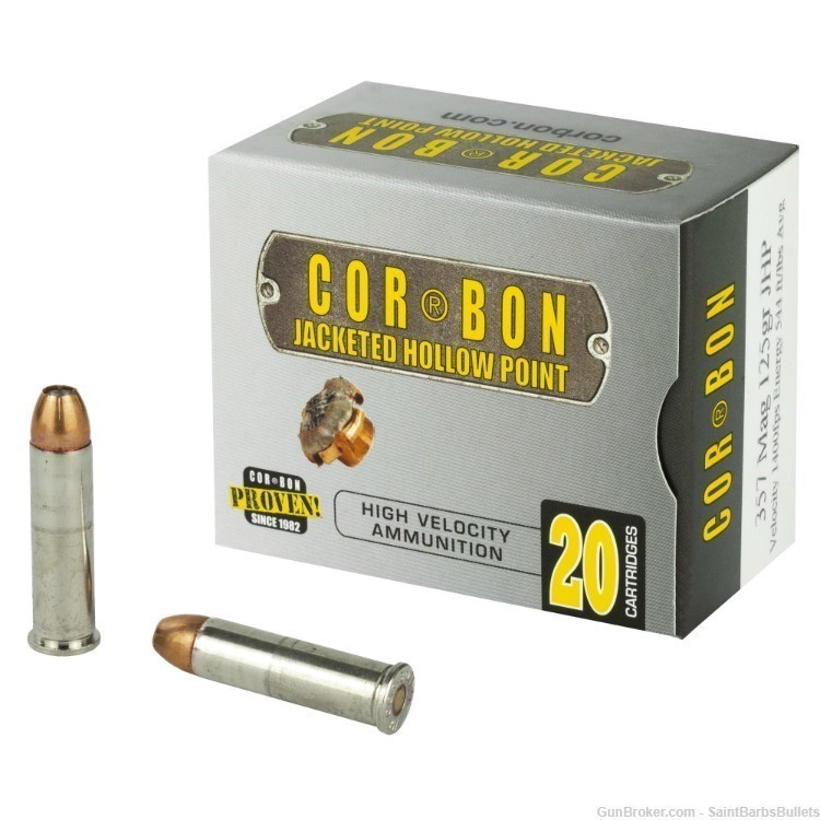 CorBon .357 Magnum 125 Grain JHP - 20 Rounds-img-0