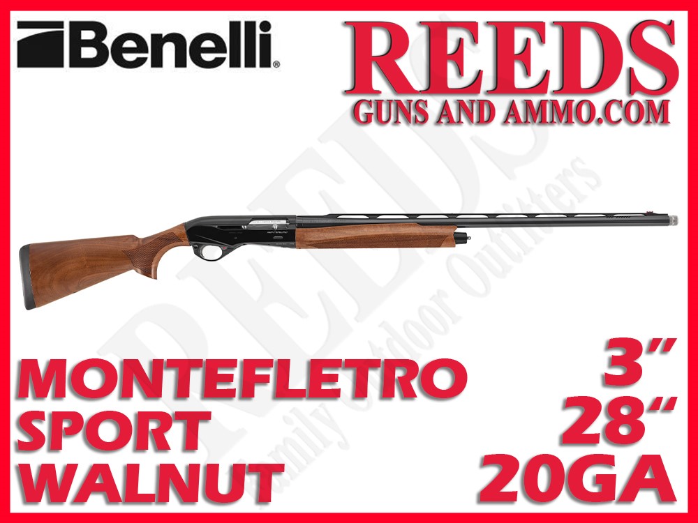 Benelli Montefeltro Sporting Walnut 20 Ga 3in 28in 10896-img-0