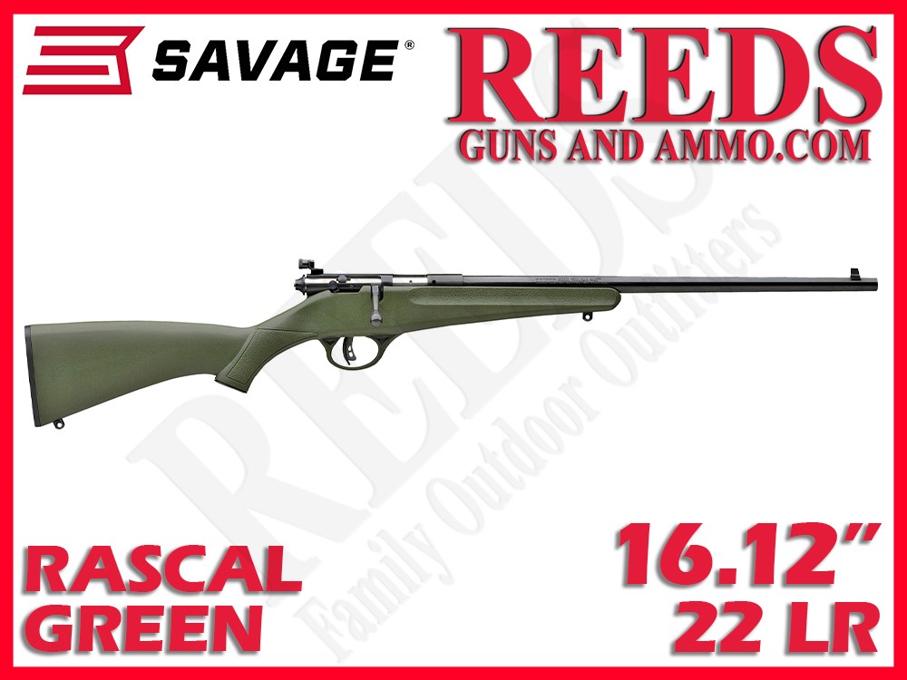 Savage Rascal Green Youth 22 LR 16.12in 13790-img-0