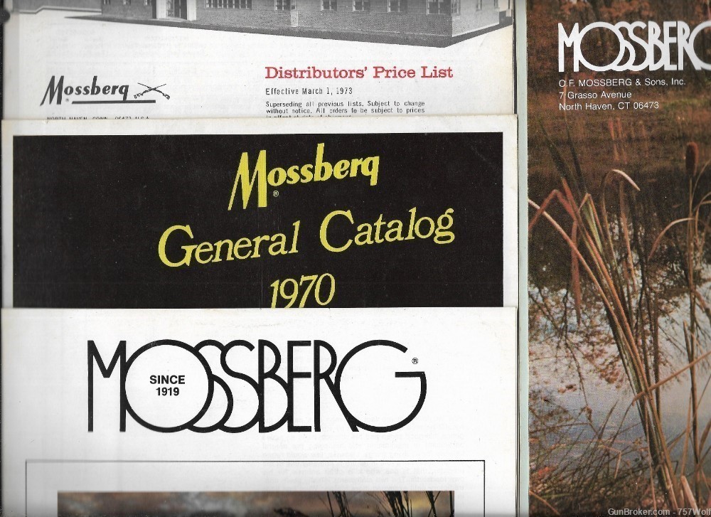 Three Vintage Mossberg Firearms Gun Catalogs + One Dealer Price List-img-0
