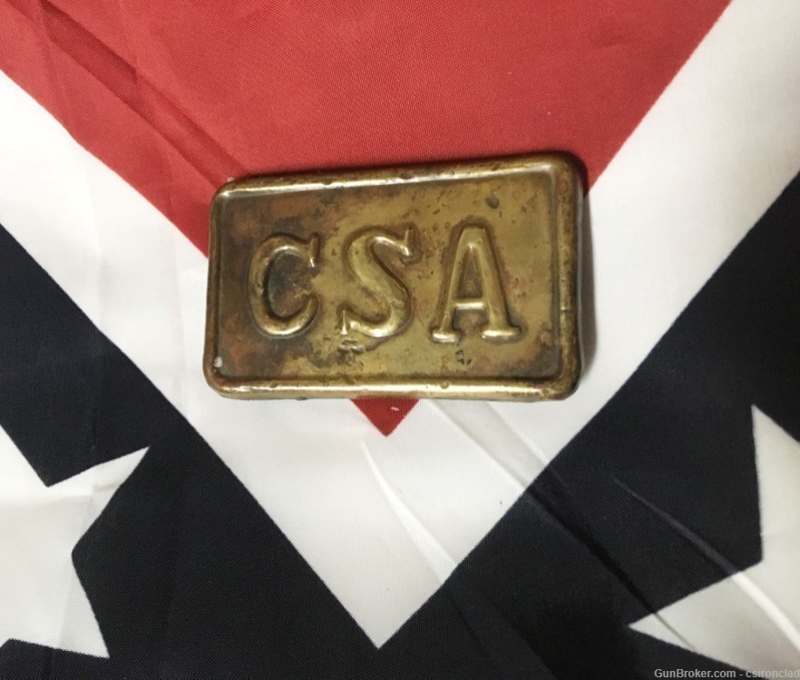  Belt Buckle CSA  Post War Confederate-img-5