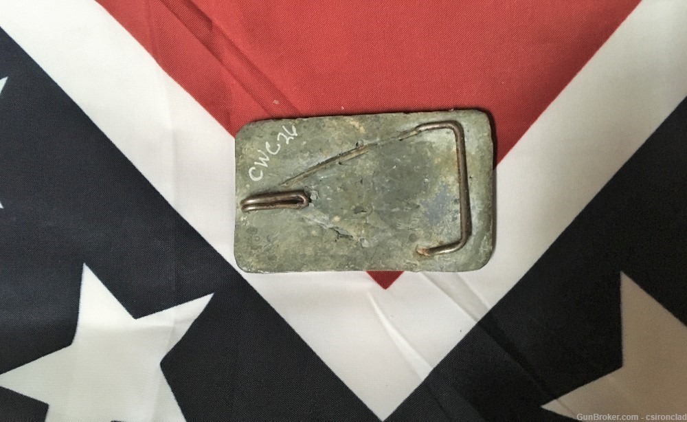  Belt Buckle CSA  Post War Confederate-img-1