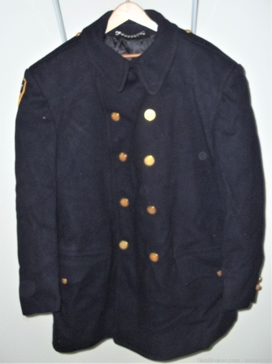 Vintage NYPD Patrolmans Police Winter Wool Peacoat sz XL 1990 BUSS Uniforms-img-1