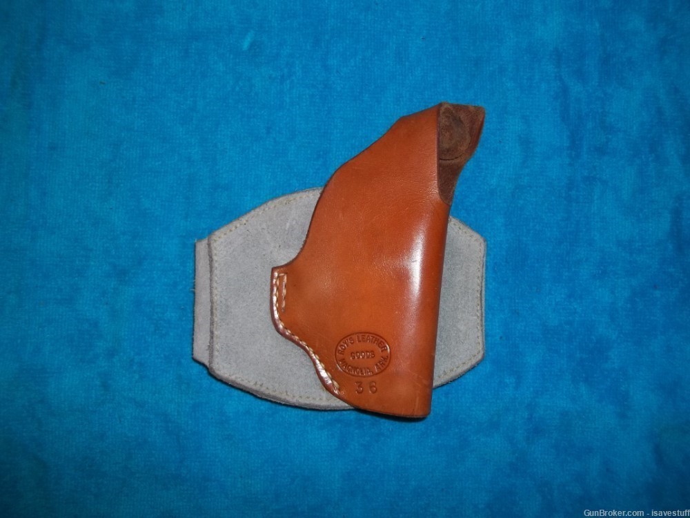 Vintage Roys Leather Colt Detective Special Cobra Right Hand Ankle Holster-img-2