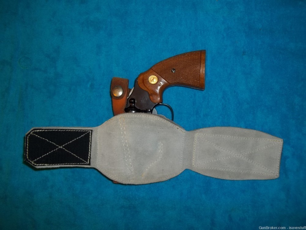 Vintage Roys Leather Colt Detective Special Cobra Right Hand Ankle Holster-img-1