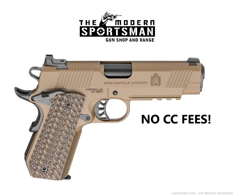 Springfield Armory 1911 TRP 45ACP 4.25" Coyote Brown NEW-img-0