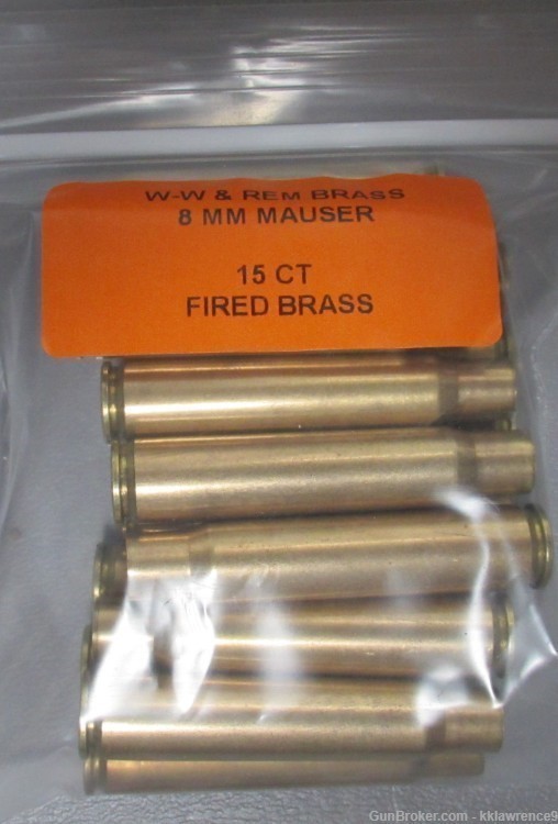 8MM MAUSER BRASS - MIXED HEADSTAMP - 15 CT-img-0