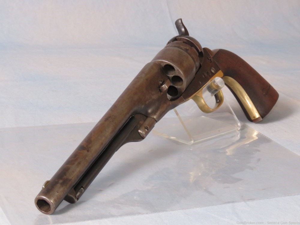Civil War Era Colt 1860 4-Screw Black Powder Revolver .44 Cal 8"-img-1