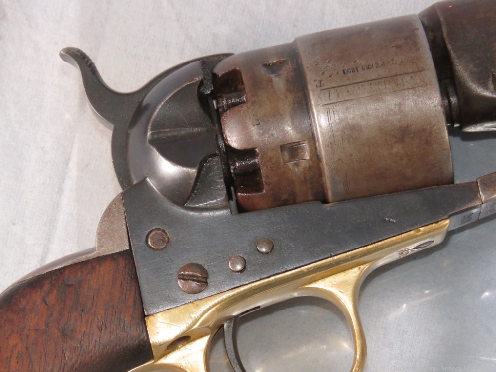 Civil War Era Colt 1860 4-Screw Black Powder Revolver .44 Cal 8"-img-13