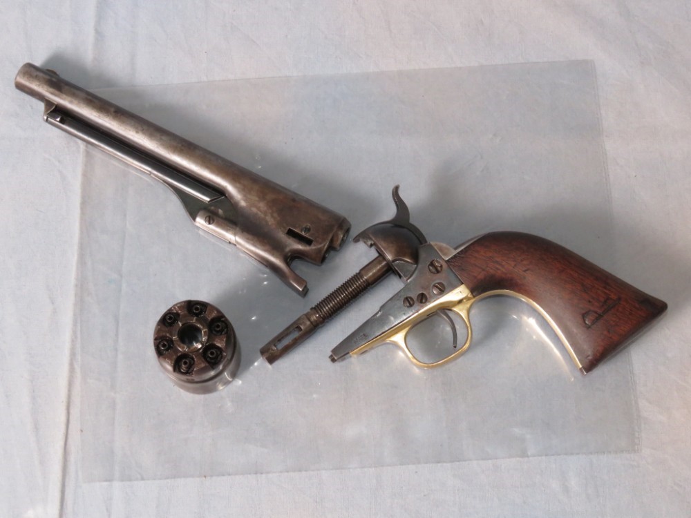 Civil War Era Colt 1860 4-Screw Black Powder Revolver .44 Cal 8"-img-17
