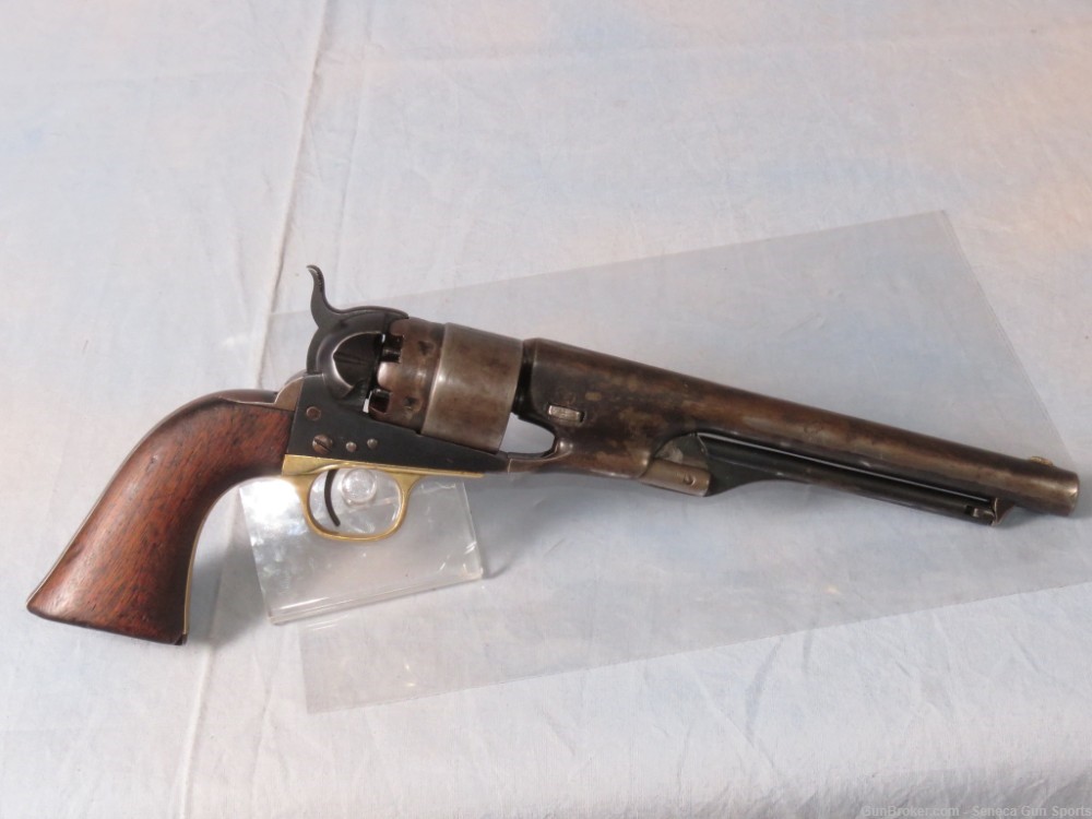Civil War Era Colt 1860 4-Screw Black Powder Revolver .44 Cal 8"-img-3