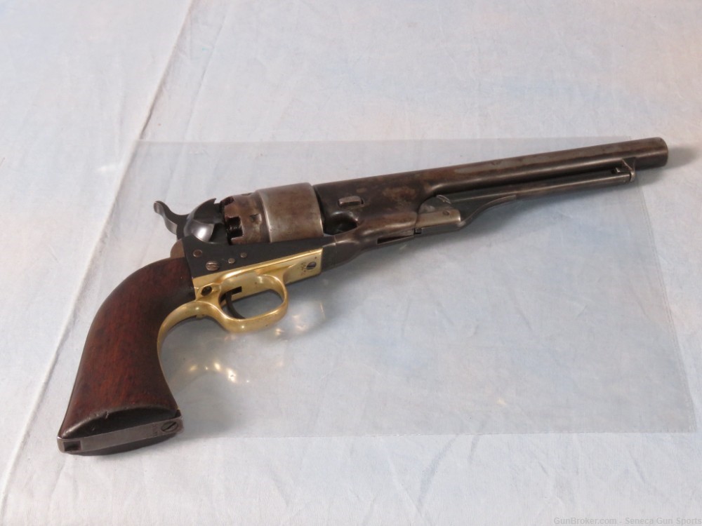 Civil War Era Colt 1860 4-Screw Black Powder Revolver .44 Cal 8"-img-4