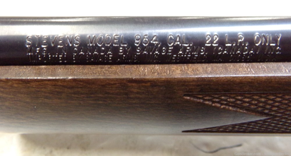Used Stevens model 954 Rifle in 22 LR with a 20 inch barrel-img-10