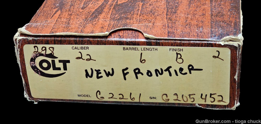 Colt New Frontier 22LR Made 1983 (Original box & paperwork) 6"-img-26