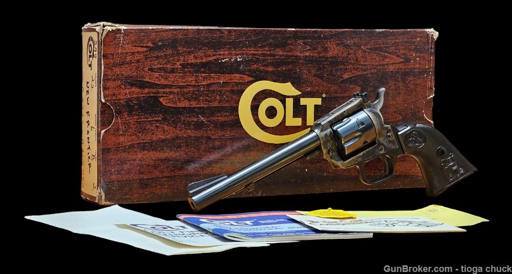 Colt New Frontier 22LR Made 1983 (Original box & paperwork) 6"-img-2