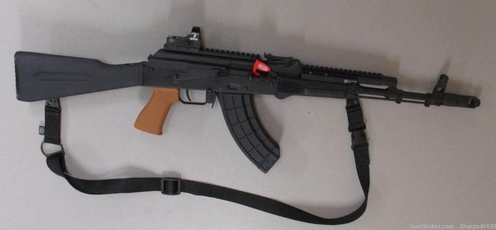 Kalashnikov USA KR-103 7.62x39 like new with case, sling, BARS red dot-img-12