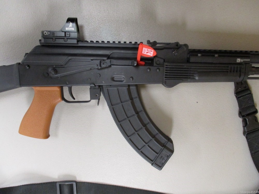Kalashnikov USA KR-103 7.62x39 like new with case, sling, BARS red dot-img-14