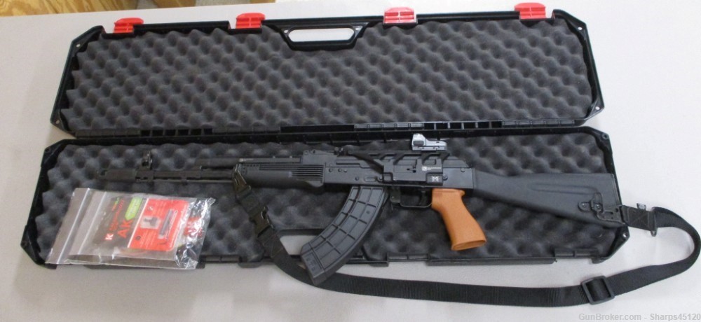Kalashnikov USA KR-103 7.62x39 like new with case, sling, BARS red dot-img-0