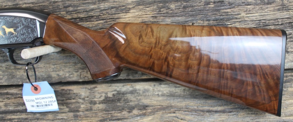 Browning Model 12 28GA Engraved Grade G-5 Unfired in the Box-img-5