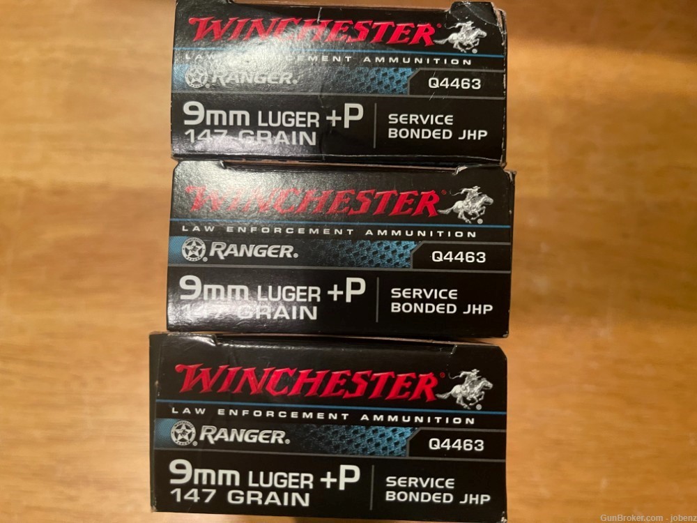 Winchester Ranger 9mm +P 147gr HP, 150 Rounds-img-0