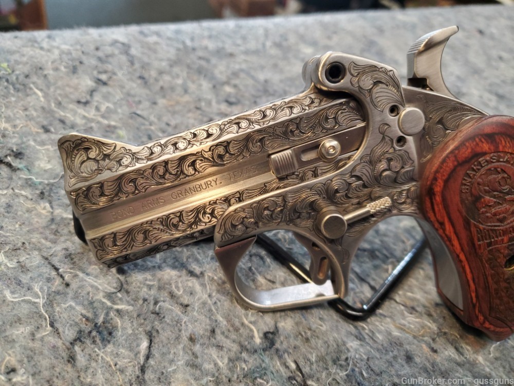bond arms snake slayer 38 special 257 remington magnum hand engraved-img-0
