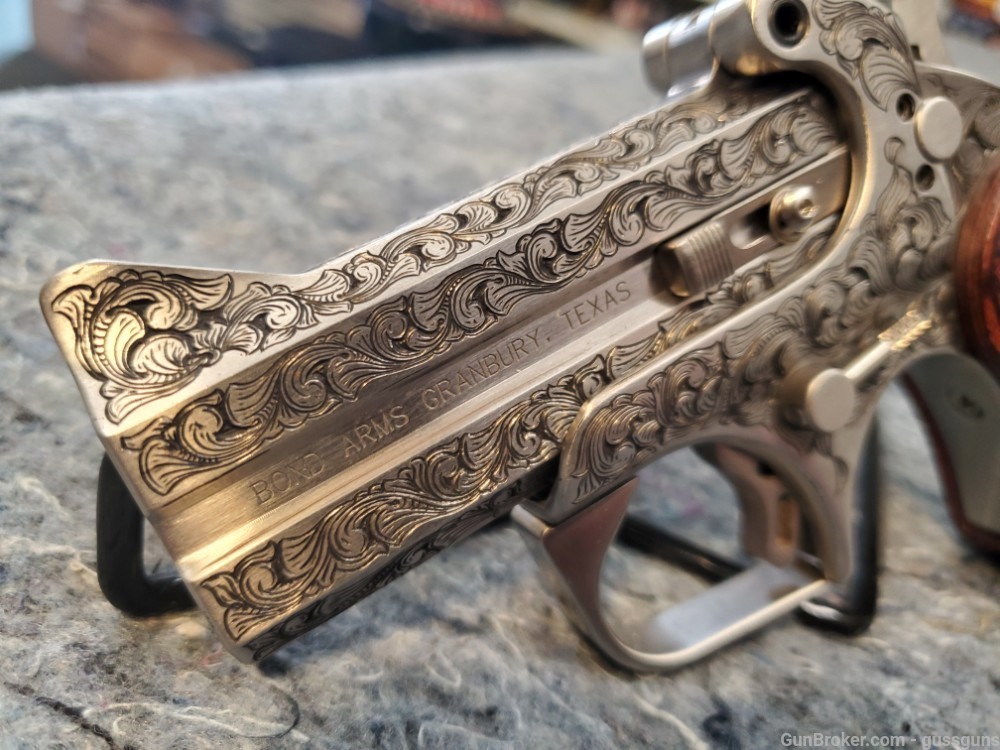 bond arms snake slayer 38 special 257 remington magnum hand engraved-img-2