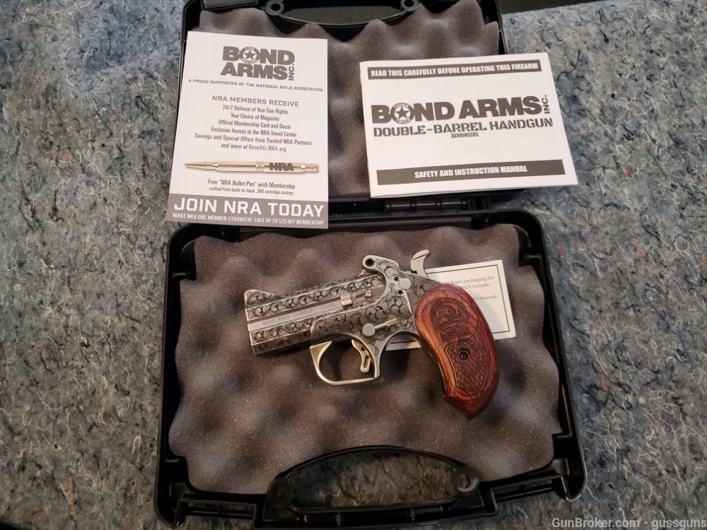 bond arms snake slayer 38 special 257 remington magnum hand engraved-img-15