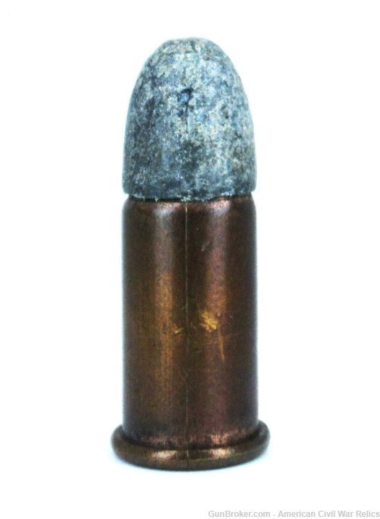 Civil War .44 Henry Rifle Rimfire Cartridge Pointed Short Case-img-0