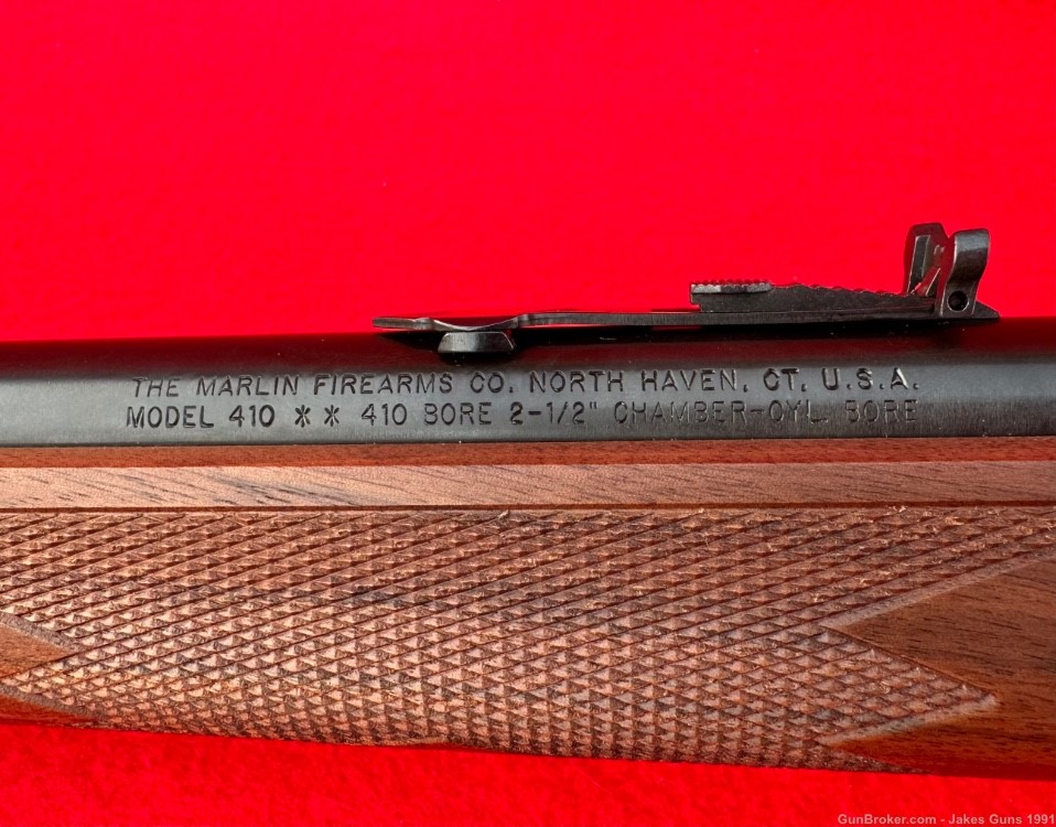 Marlin New Model 410 Lever Action 2.5" Cylinder Bore 22" Shotgun 1895 NICE-img-28