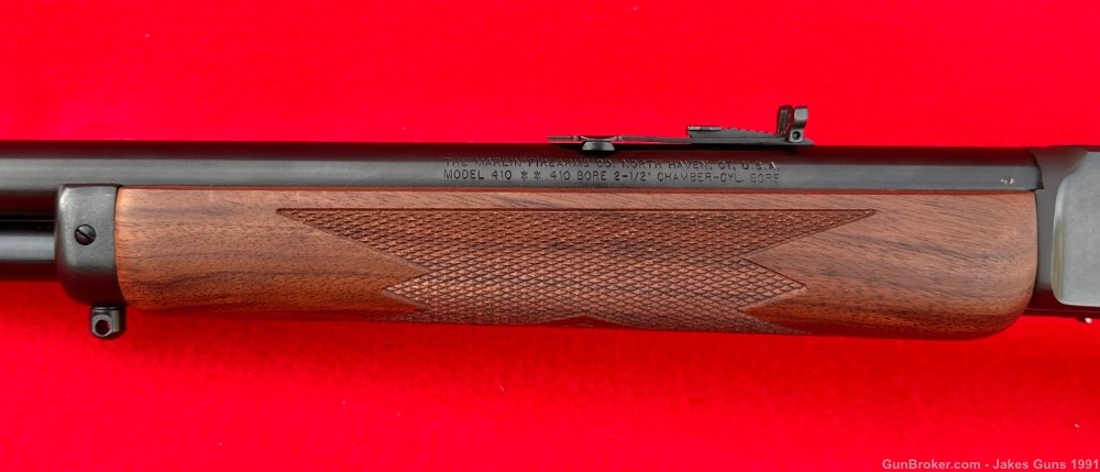 Marlin New Model 410 Lever Action 2.5" Cylinder Bore 22" Shotgun 1895 NICE-img-8