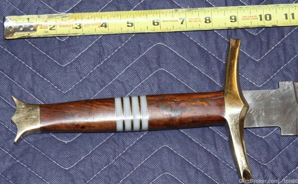Handmade Damascus BROAD SWORD 33.5 INCH-img-1