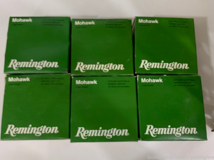 NOS 6 Boxes Vintage Remington Mohawk Long Range 12 Gauge 6 Shot  2.75" -img-4