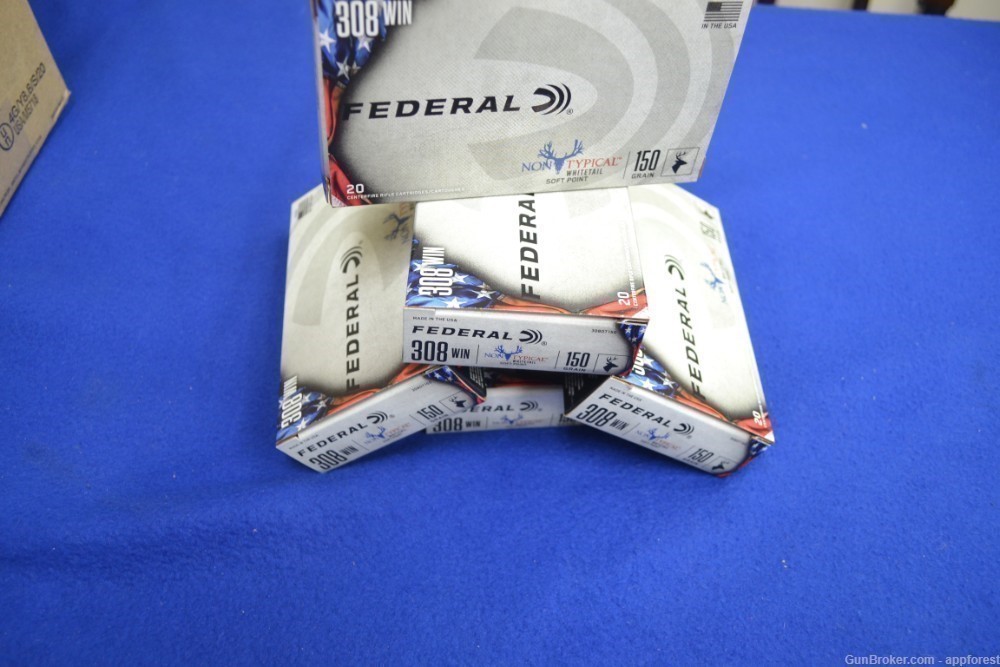FEDERAL 308 NON TYPICAL SOFT POINT 150 GR. 100 ROUNDS-img-0