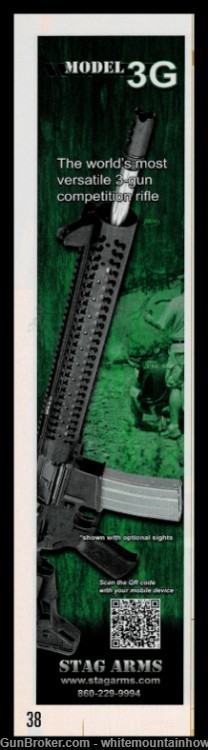 2012 STAG ARMS Model 3G 3 Gun Competition Rifle PRINT AD CoAdvertising Page-img-0