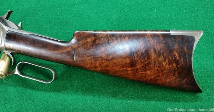 1886 WINCHESTER,   45-70 WCF,   ANTIQUE,   Geogeous Wood,   Set Trigger-img-14