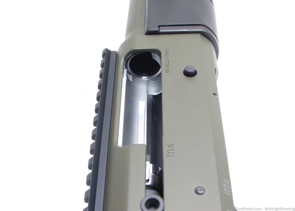  Benelli: M4 Tactical Shotgun, 18.5", 12 Gauge, OD Green Cerakote 11797-img-20