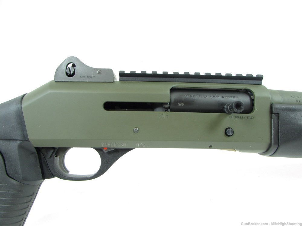  Benelli: M4 Tactical Shotgun, 18.5", 12 Gauge, OD Green Cerakote 11797-img-3