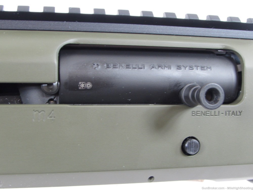  Benelli: M4 Tactical Shotgun, 18.5", 12 Gauge, OD Green Cerakote 11797-img-21