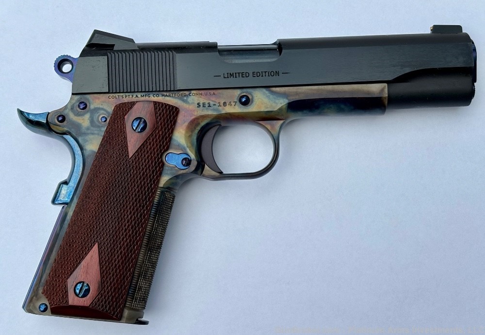 Colt Custom Limited Edition Color Case Hardened 1911 70 series 1 of 1. -img-13