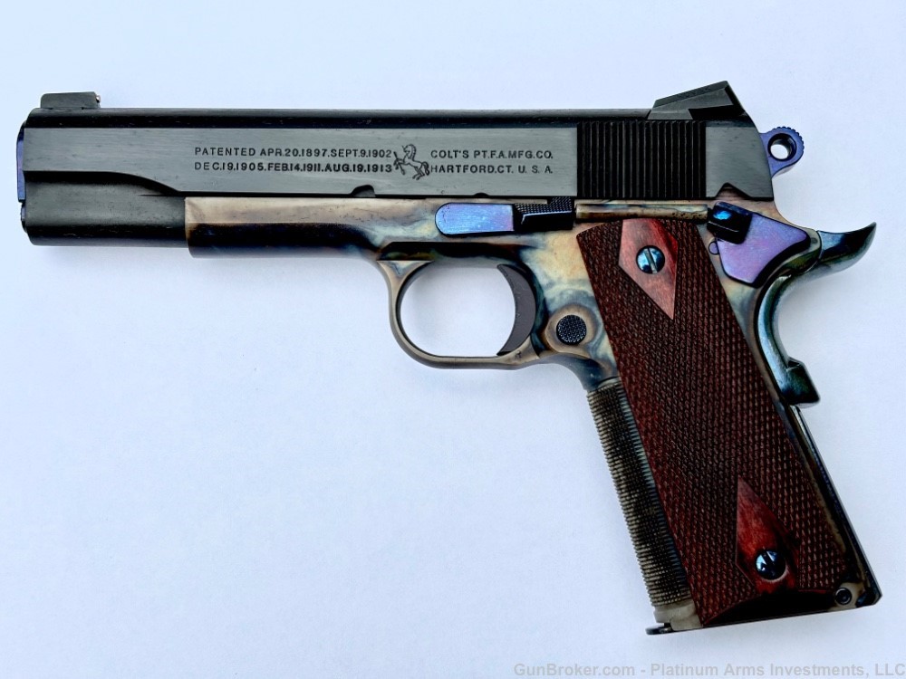 Colt Custom Limited Edition Color Case Hardened 1911 70 series 1 of 1. -img-14