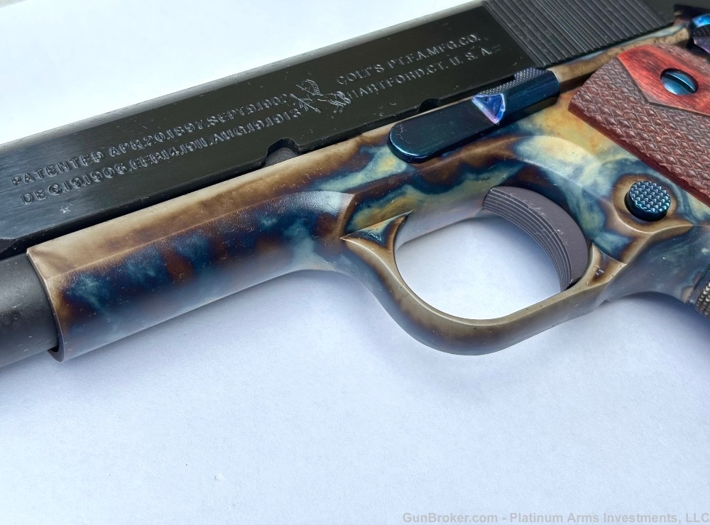 Colt Custom Limited Edition Color Case Hardened 1911 70 series 1 of 1. -img-15