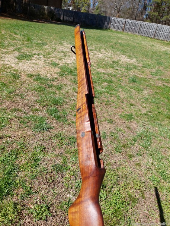 M14 rifle walnut stock tiger strip GI-img-1